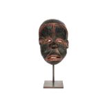 quite rare African Nigeria "Ibibio Idiok Ekpo" mask in wood collected around 1960 || AFRIKA /