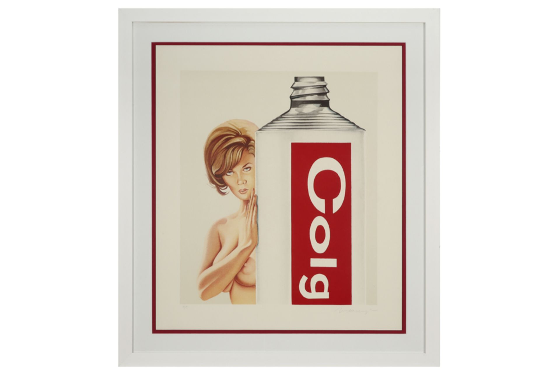Mel Ramos signed typical Pop Art "Colgate" "AP" print in colors || MEL RAMOS (1935 - 2018) print - Bild 3 aus 3