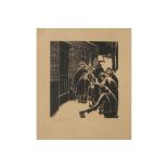 early 20th Cent. Belgian woodcut - signed Jan Frans Cantré || CANTRE JAN FRANS (1886 - 1931)