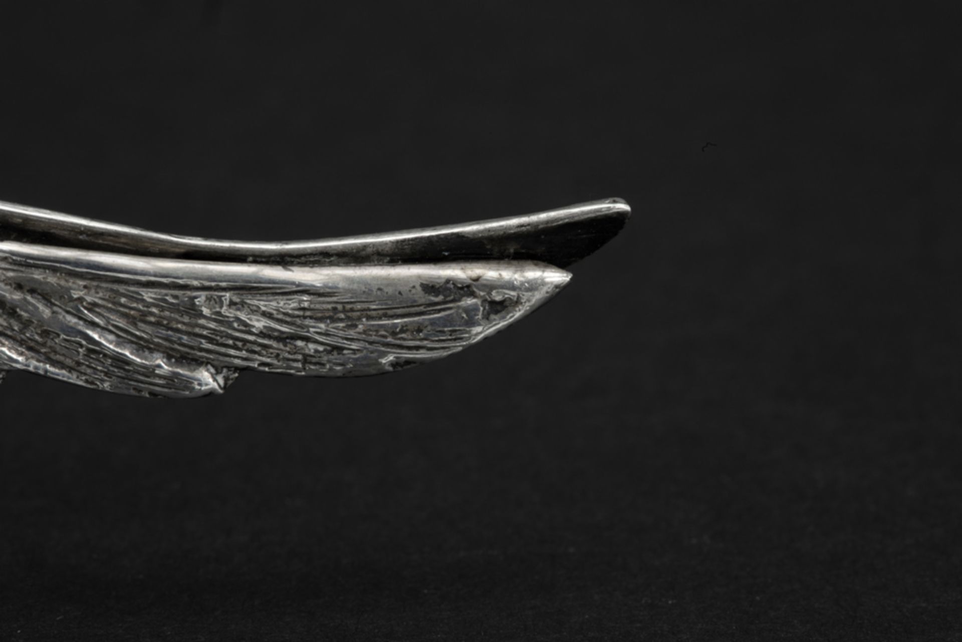 pair of antique German "Pheasant" table ornaments in marked silver || Paar antieke Duitse - Bild 5 aus 5