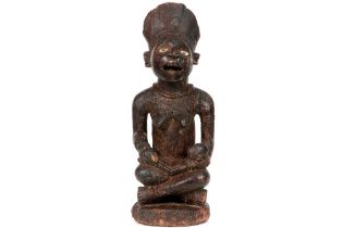 African Congolese "Phemba" maternity sculpture, collected around 1950 prov : former collection of