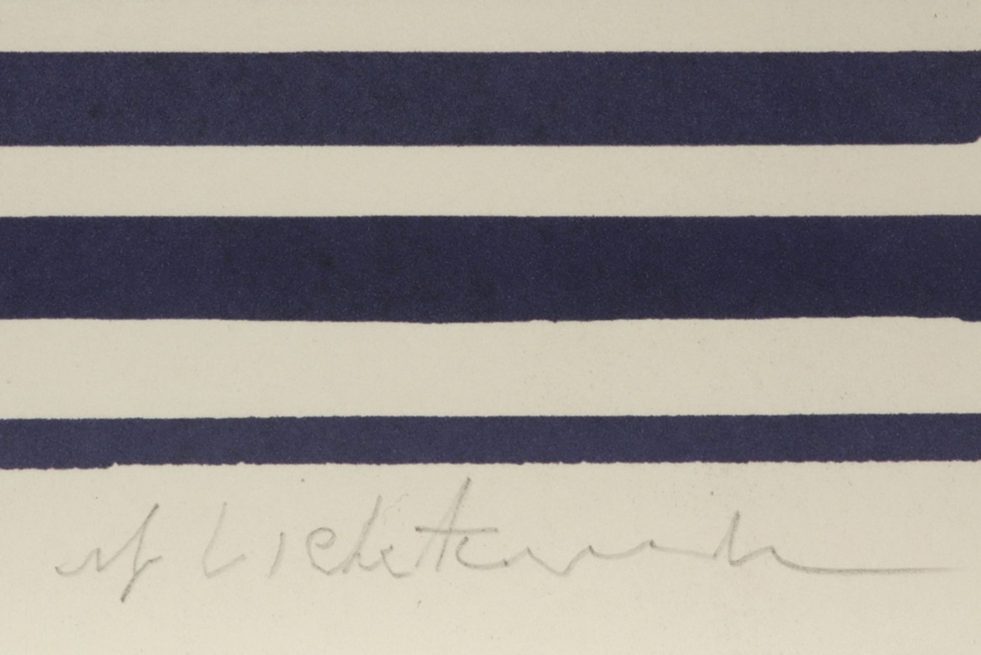 Roy Lichtenstein signed "Shipboard Girl" offset lithograph in colors || LICHTENSTEIN ROY (1923 - - Bild 2 aus 2