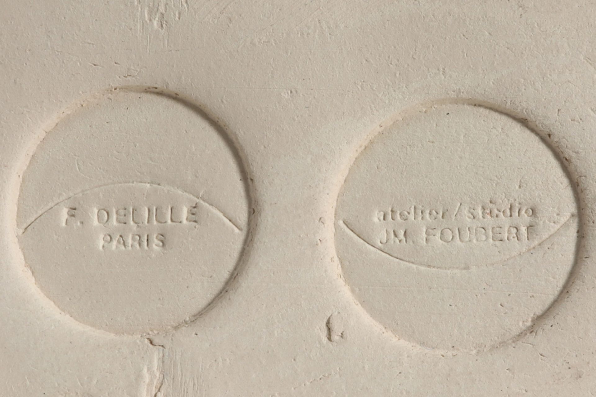 Bram Bogart signed "N° 40D" relief in painted ceramic - dated (19)98 with two stamps on the - Image 4 of 6