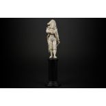 19th Cent. French sculpture in ivory, probably made in Dieppe - with European CITES certificate ||