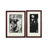 two photoprints in black and white of Andy Warhol - after the original pictures from 1978 || Twee