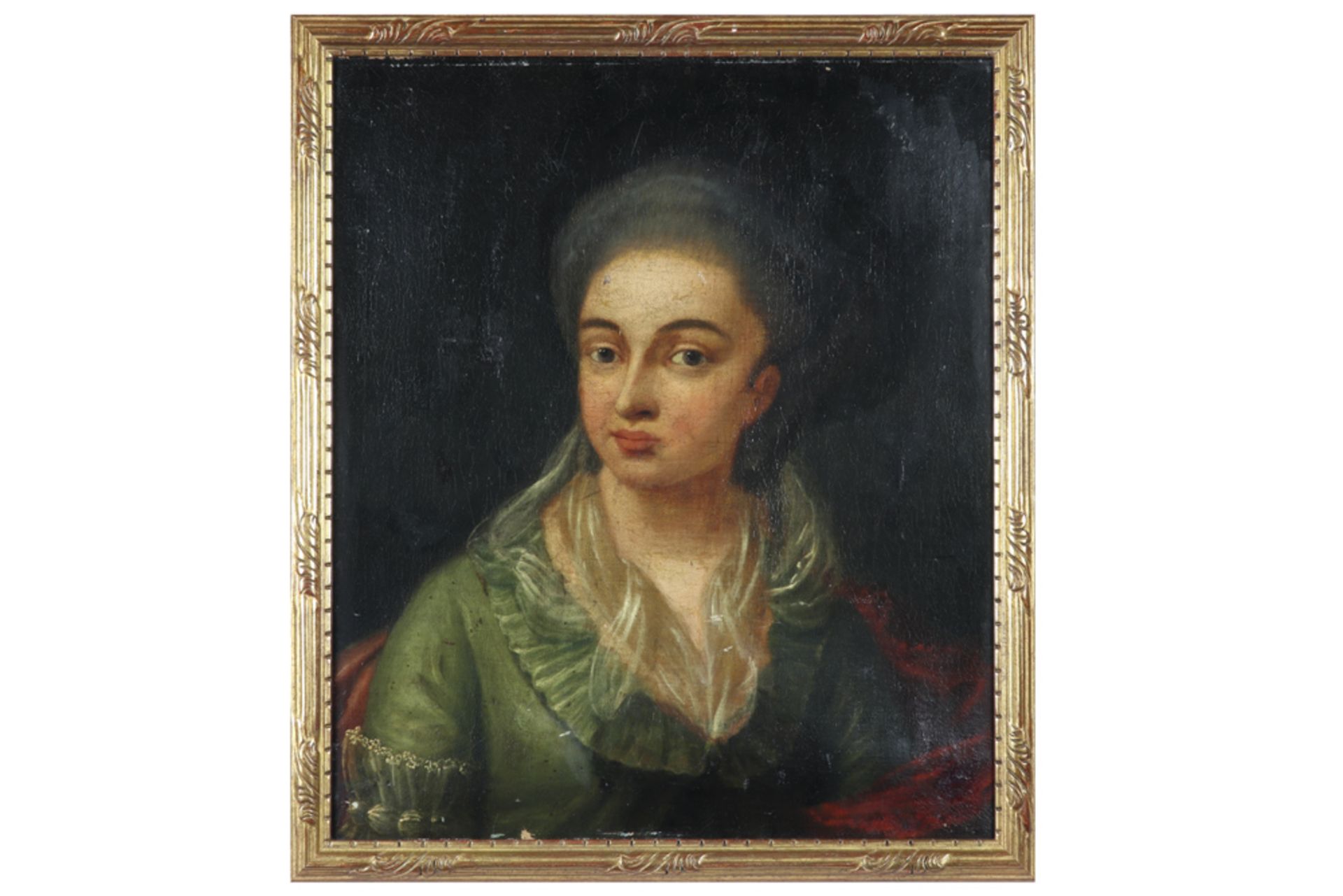 18th Cent. French oil painting (marouflaged on board) || Achttiende eeuws Frans - Bild 2 aus 3