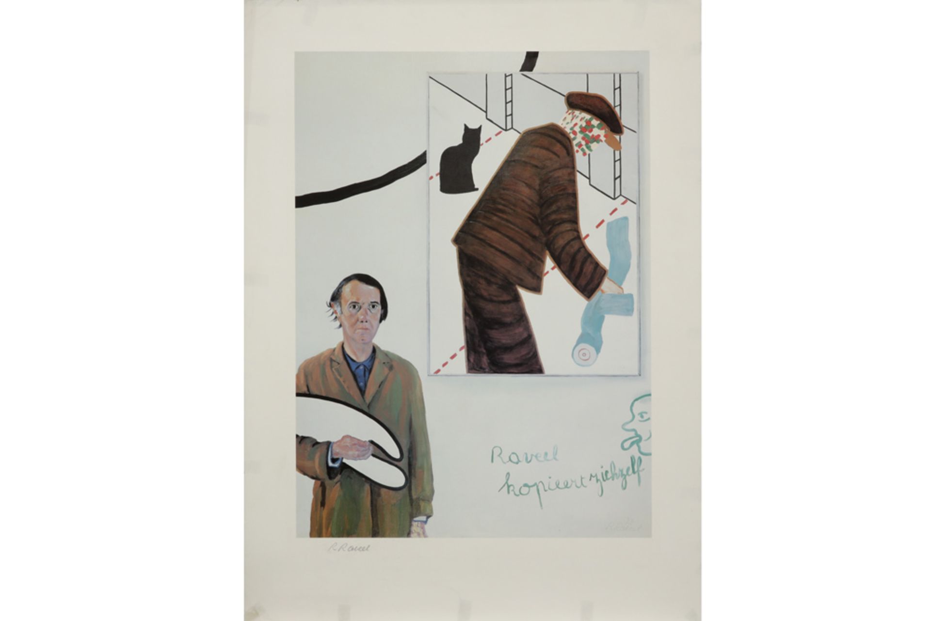 two Roger Raveel prints - signed in pencil || RAVEEL ROGER (1921 - 2013) twee prints in kleuren - Bild 4 aus 5