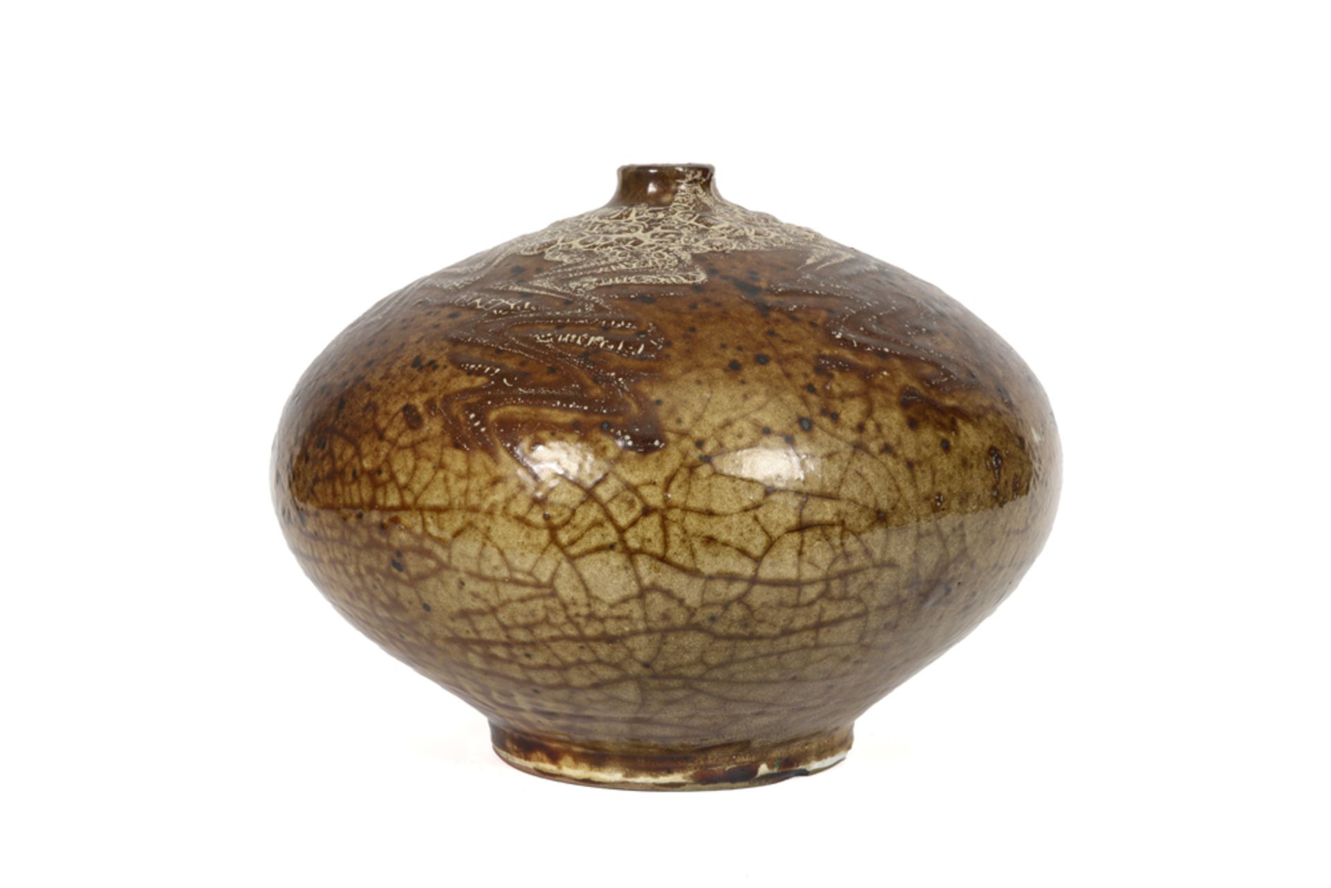 ceramic vase attributed to Antonio Lampecco || ANTONIO LAMPECCO (1932 - 2019) vaas in keramiek - - Image 5 of 5