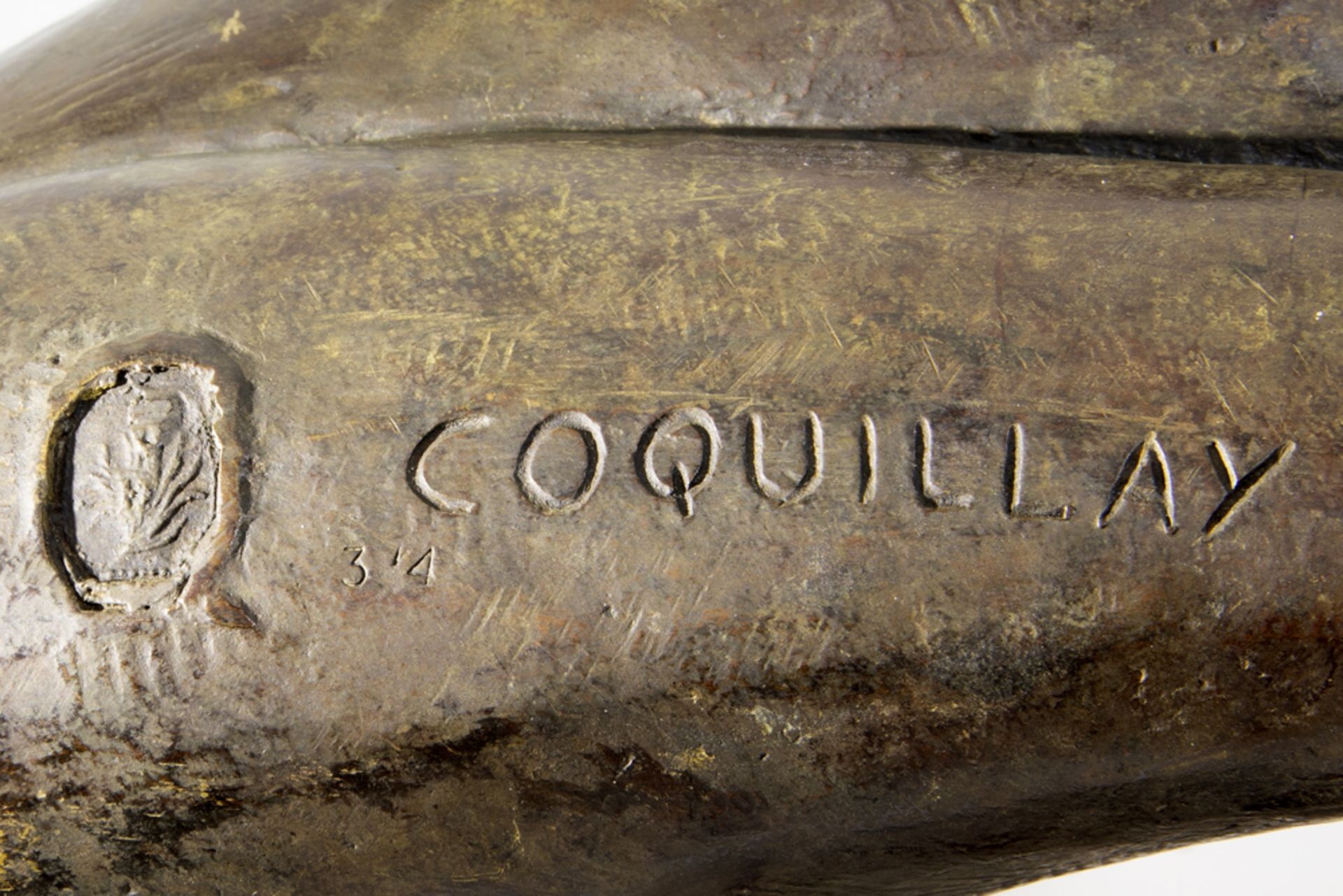 Jacques Coquillay signed sculpture in bronze - with foundry mark with certificate || COQUILLAY - Bild 6 aus 6