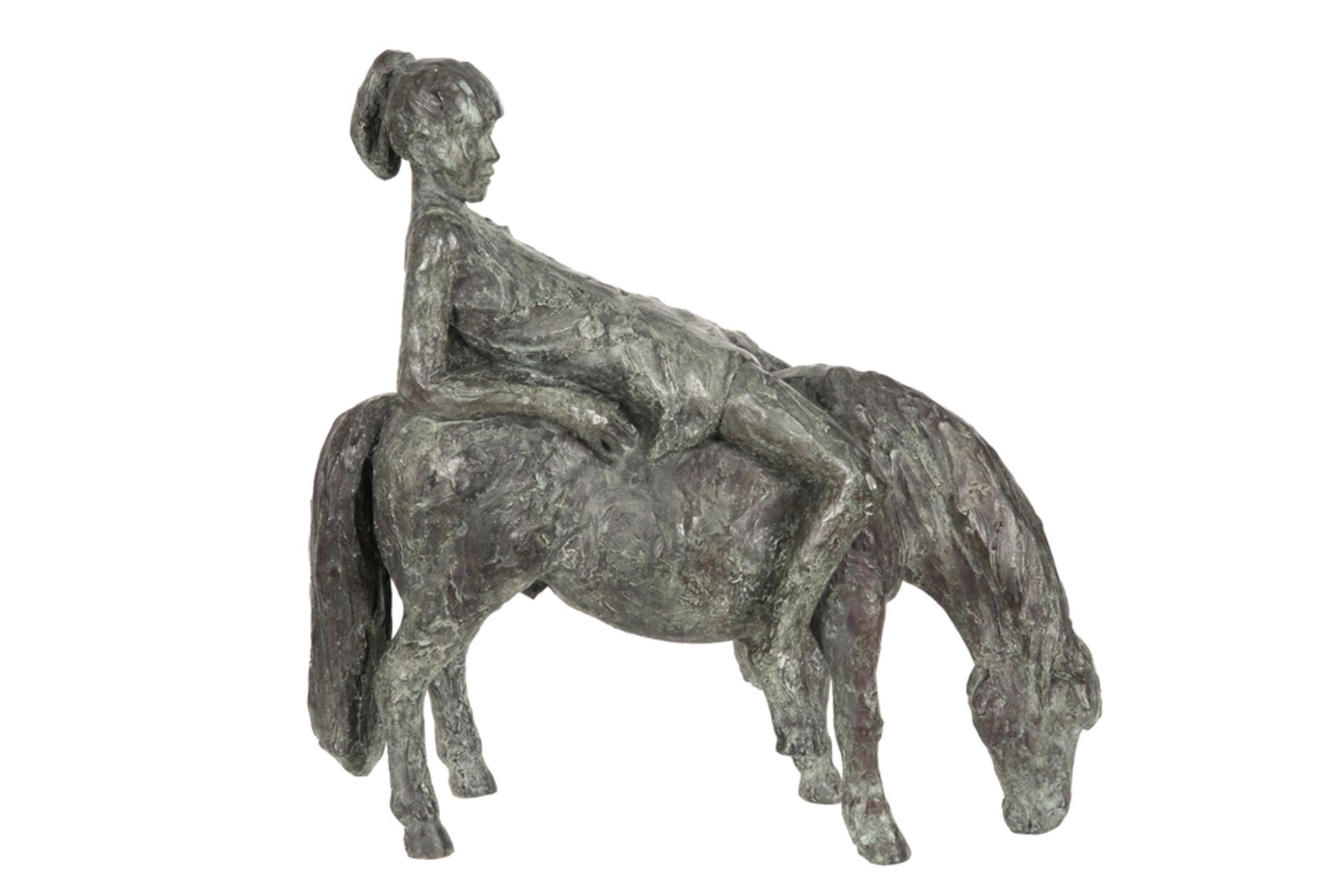 20th cent. Belgian sculpture in bronze - signed Jul Vuylsteke and with Belgian foundry mark ||