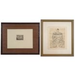 two Floris Jespers etchings - one is plate signed and one is signed || JESPERS FLORIS (1889 -