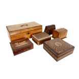 various lot of antique and old small boxes || Lot antieke en oude doosjes