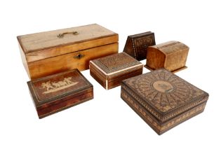 various lot of antique and old small boxes || Lot antieke en oude doosjes