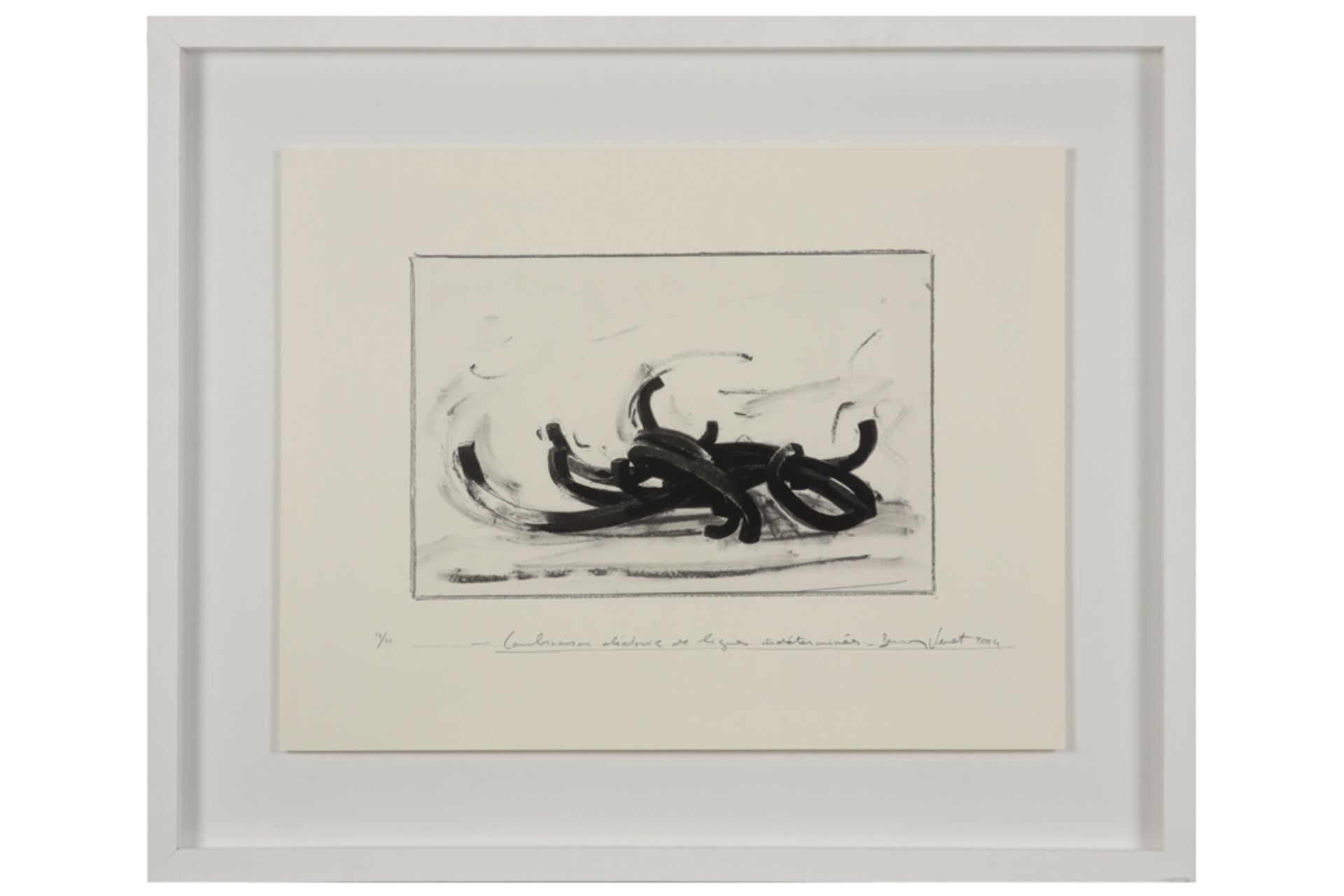 Bernar Venet signed print - titled and dated 2004 || VENET BERNAR (° 1941) print n° 14/40 - Bild 3 aus 3