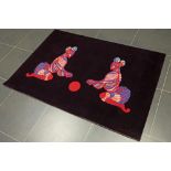 Leonor Fini tapestry - signed in the carpet and with a label on the back sold with a matching