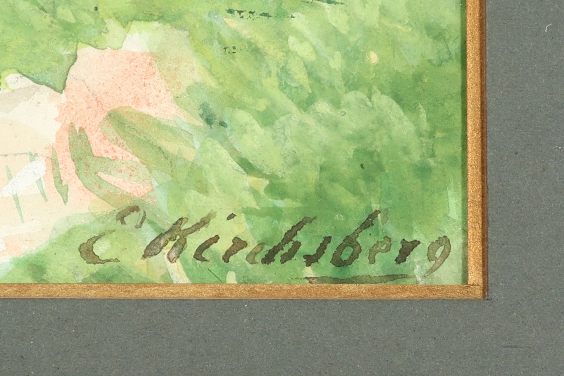 20th Cent. aquarelle signed Ernestine von Kirchsberg || VON KIRCHSBERG ERNESTINE (1857 - 1924) - Bild 2 aus 3