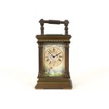 antique travel clock || Antieke reisklok - hoogte : 10,5 cm