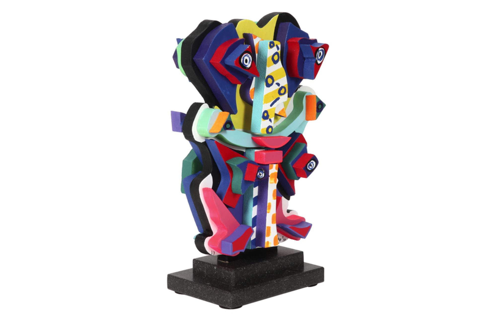 20th Cent. Roja Ting sculpture in painted MDF dd 2018 - signed and with certificate || ROJA - Image 2 of 9