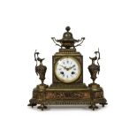 19th Cent. French neoclassical clock with its case in gilded bronze and with a Japy frêres & Cie