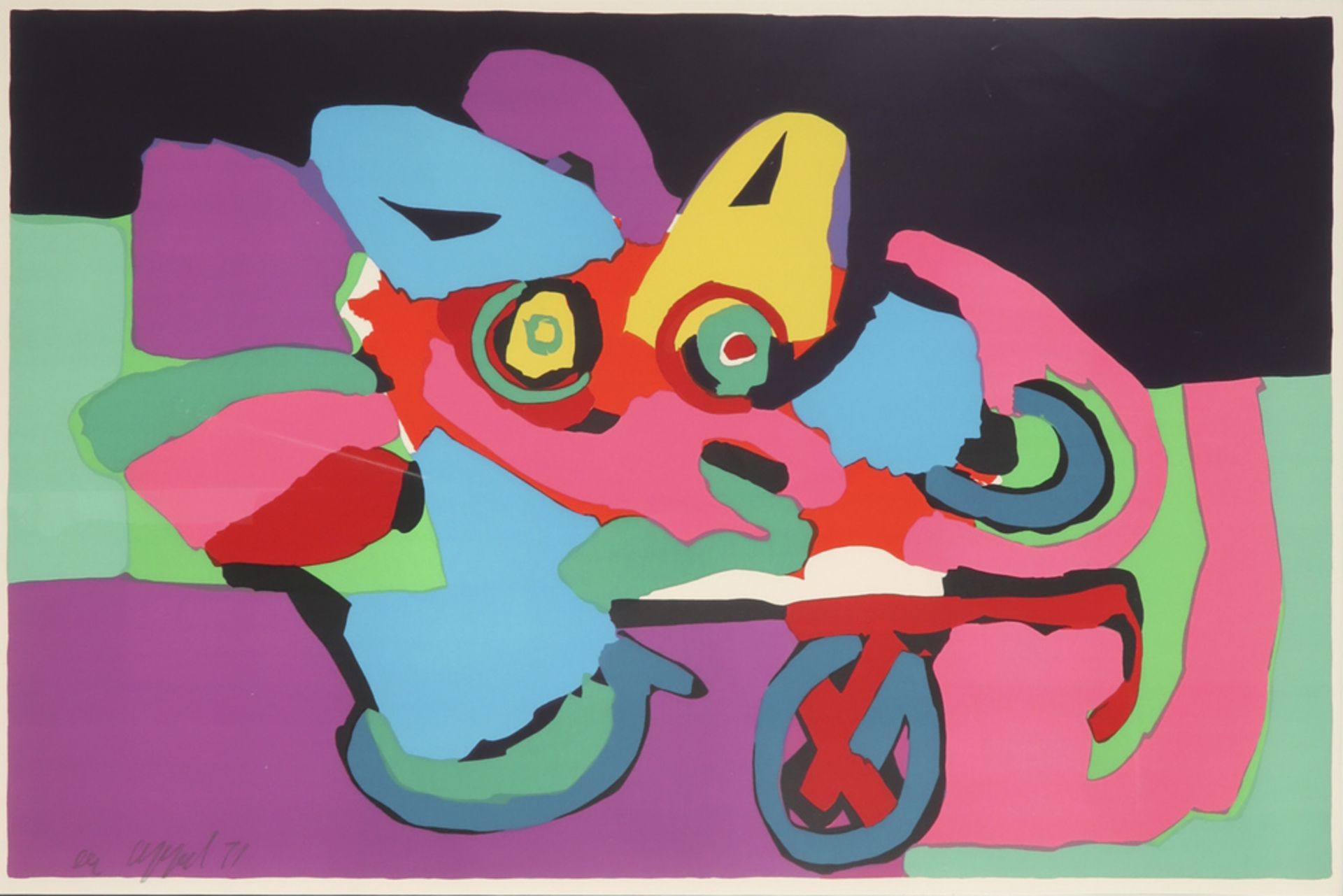 Karel Appel signed lithograph printed in colors - dated (19)71 || APPEL KAREL (1921 - 2006)