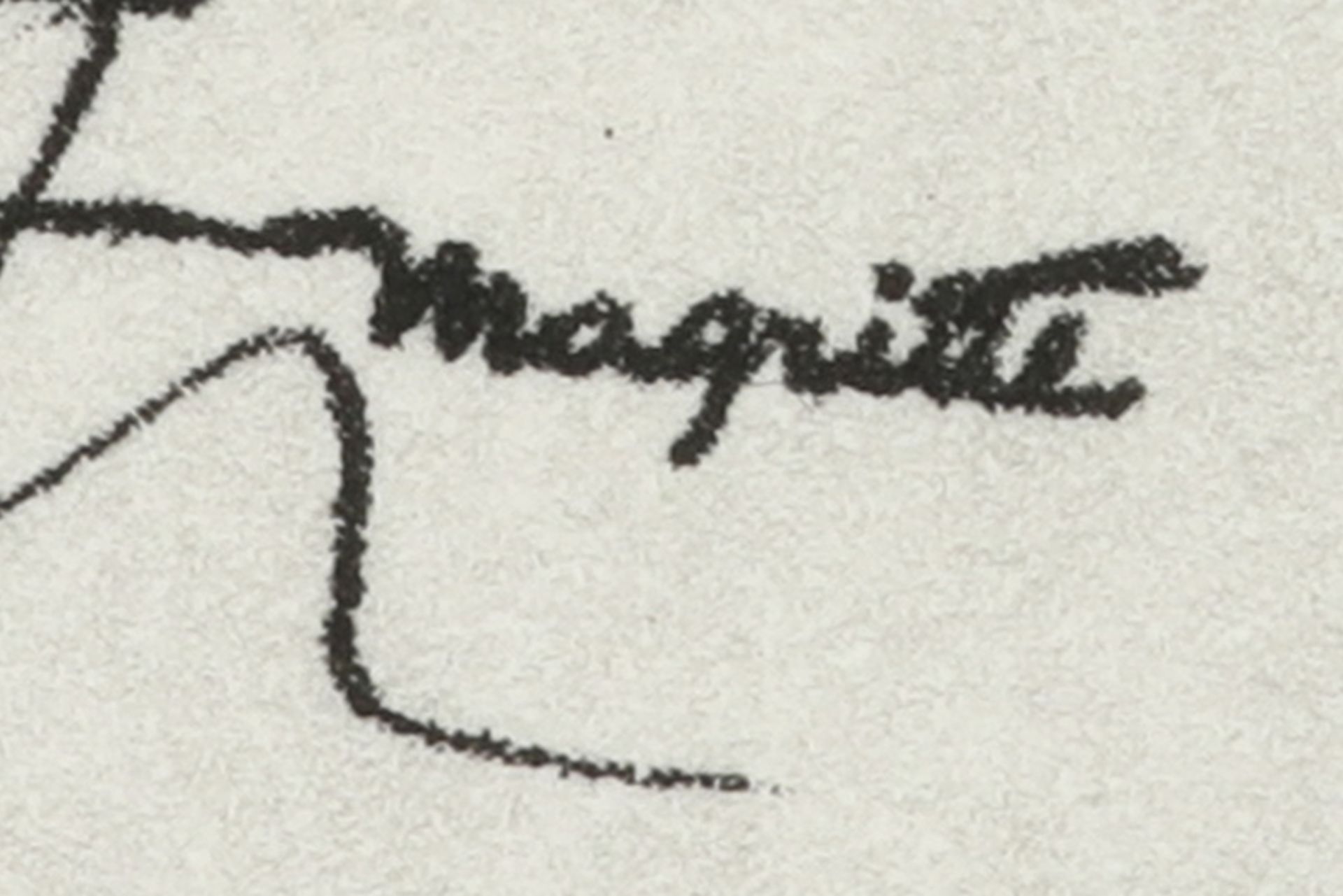 René Magritte plate signed "le Viol" etching || MAGRITTE RENÉ (1898 - 1967) ets n° 118/950 : "Le - Image 2 of 3