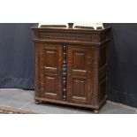 small 17th Cent. French cabinet in oak with a beautiful patina and with Renaissance style