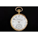 antique Chronomètre L'Aiglon marked pocket watch with its case in yellow gold (18 carat) and with
