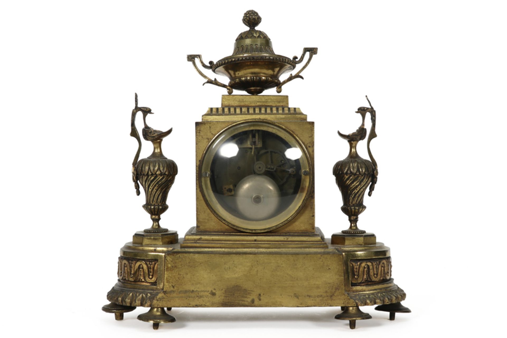 19th Cent. French neoclassical clock with its case in gilded bronze and with a Japy frêres & Cie - Image 2 of 4