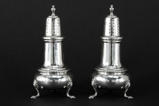 pair of casters in Frank Whiting & Cy signed and Sterling marked silver || FRANK WHITING & Cy paar