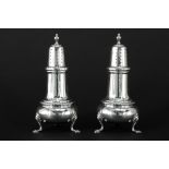 pair of casters in Frank Whiting & Cy signed and Sterling marked silver || FRANK WHITING & Cy paar
