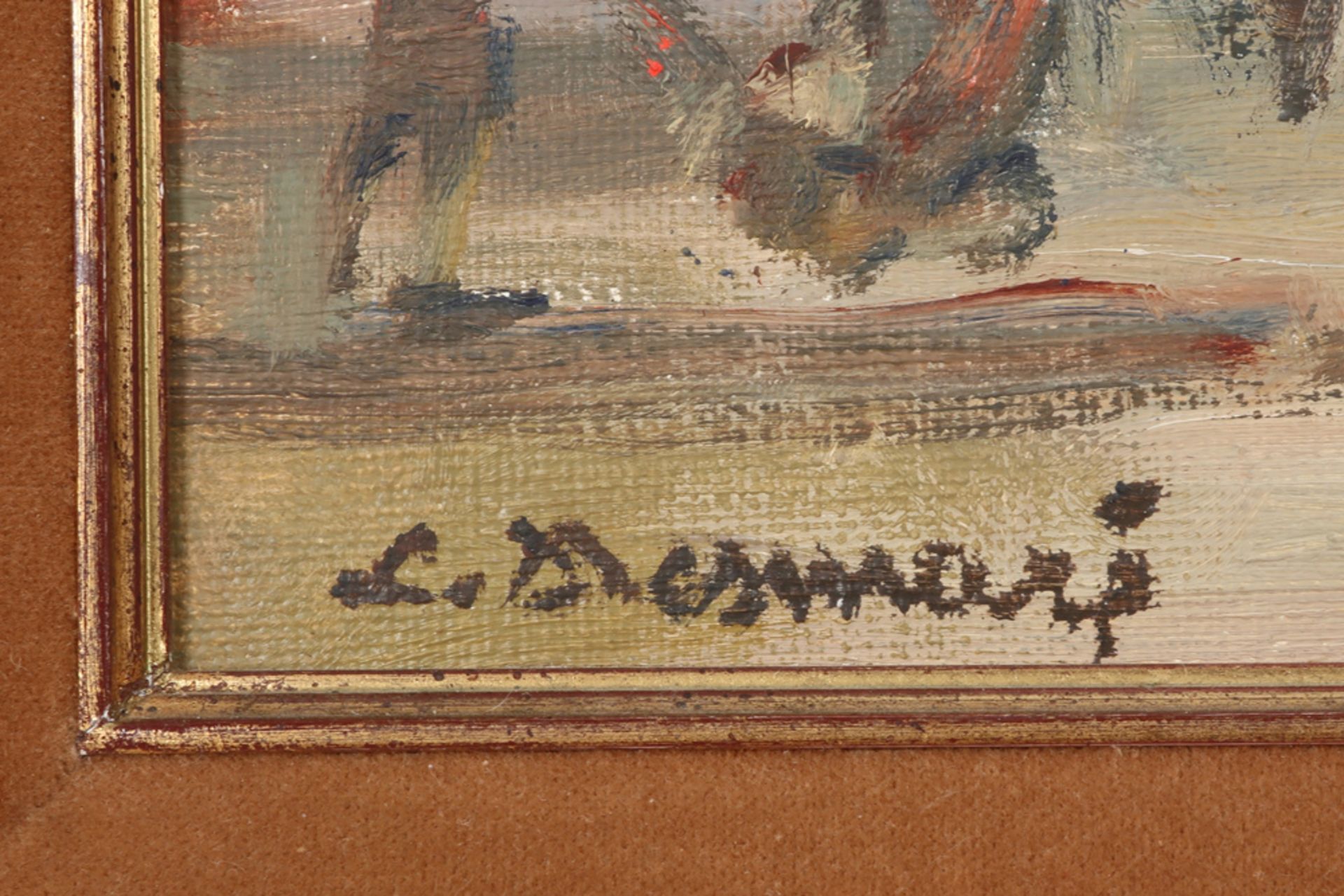 20th Cent. Belgian oil on canvas - signed Lucien Desmaré || DESMARÉ LUCIEN (1905 - 1961) - Bild 2 aus 4