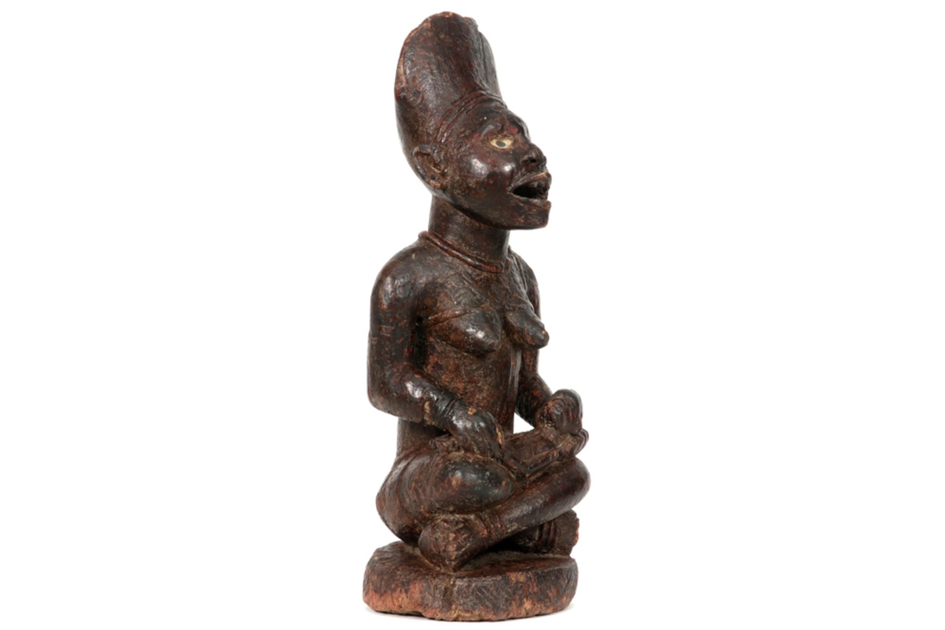 African Congolese "Phemba" maternity sculpture, collected around 1950 prov : former collection of - Image 2 of 4