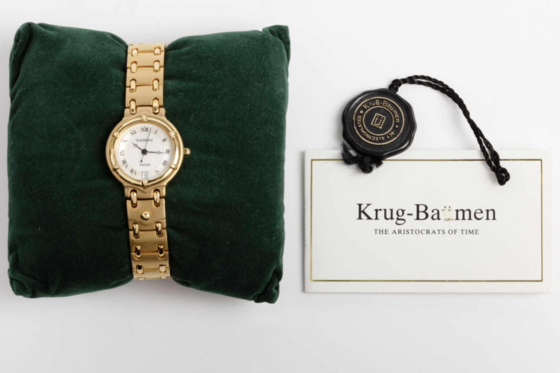 completely original Krug-Baümen marked quartz ladies' wristwatch with its box || KRUG - BAÜMEN - Image 4 of 4