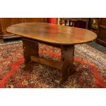 18th Cent. presumably German table in oak || Achttiende eeuwse allicht Duitse tafel in blonde eik