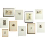 nine 20th Cent. Belgian drawings - with the monogram of Maurice Dupuis || DUPUIS MAURICE,