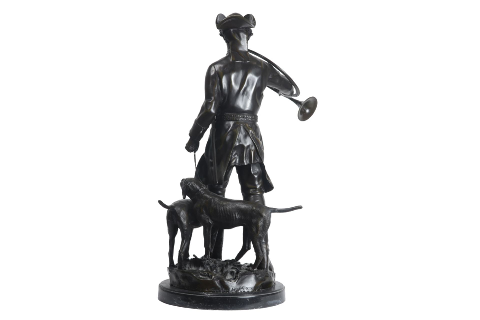 20th Cent. sculpture in bronze on a marble base - signed A. Moreau || MOREAU A. 20ste eeuwse - Bild 3 aus 5