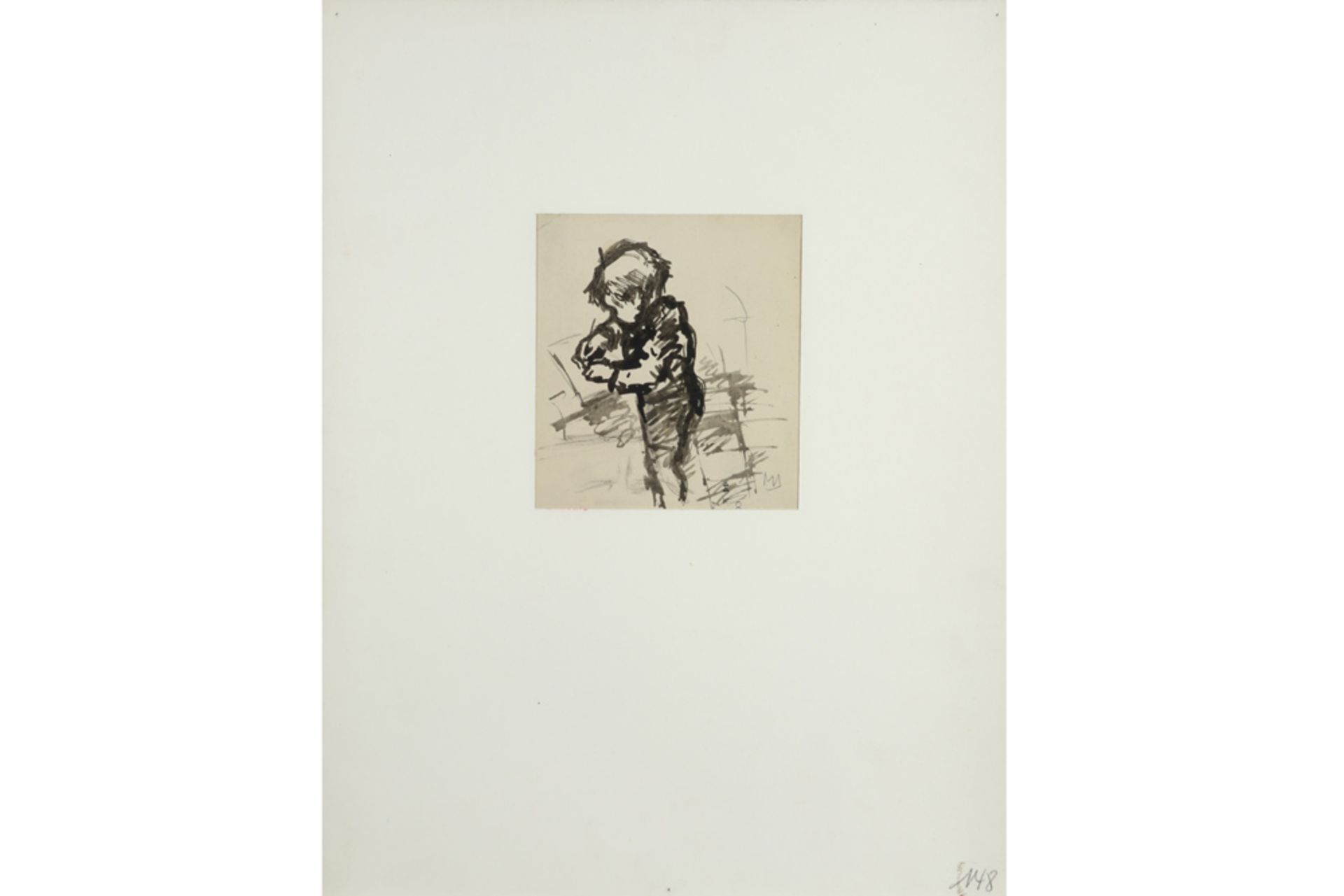 nine 20th Cent. Belgian drawings - with the monogram of Maurice Dupuis || DUPUIS MAURICE, - Bild 4 aus 11
