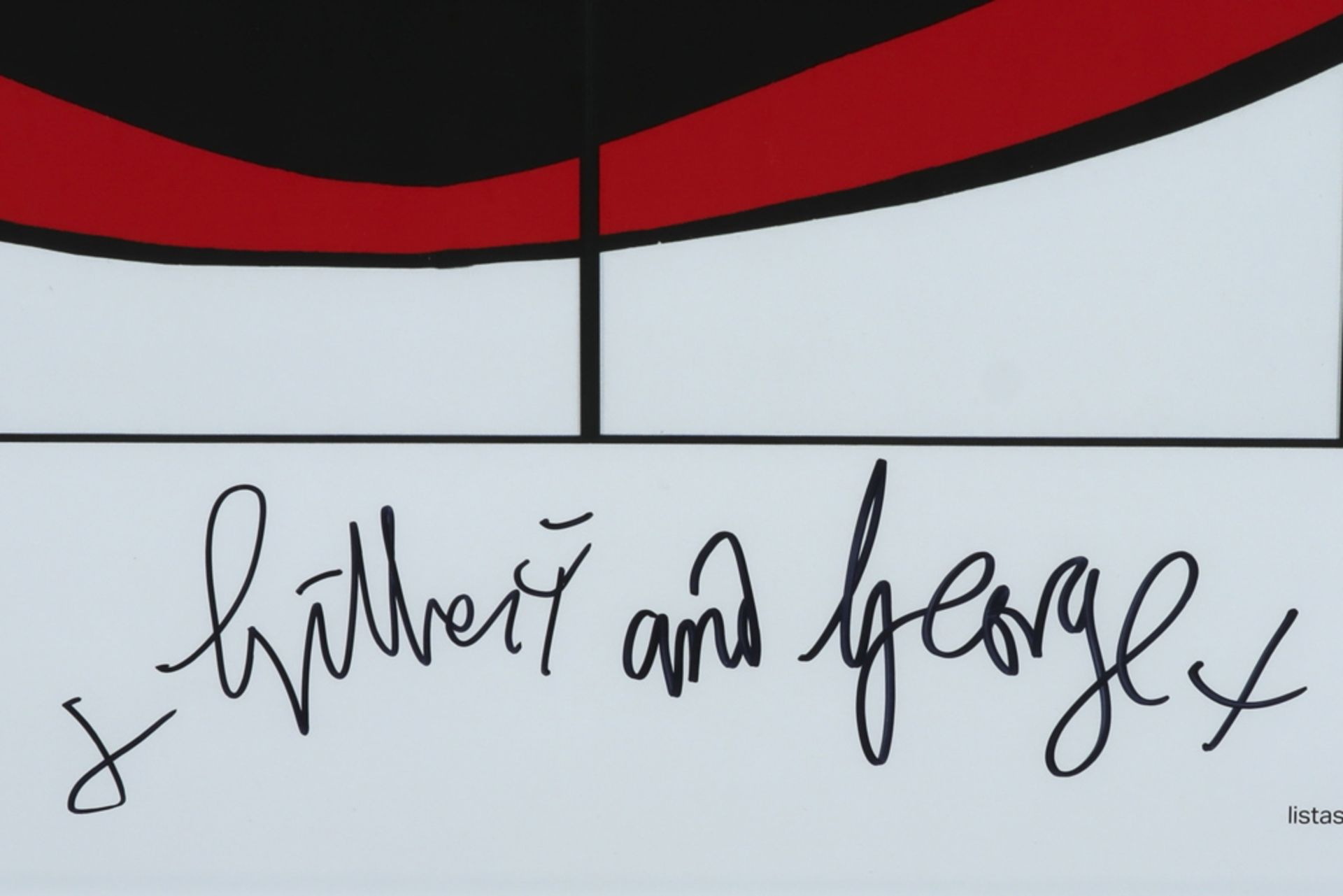 hand signed Gilbert & George poster for the expo "The great exhibition" in Reykjavik || GILBERT & - Image 3 of 3