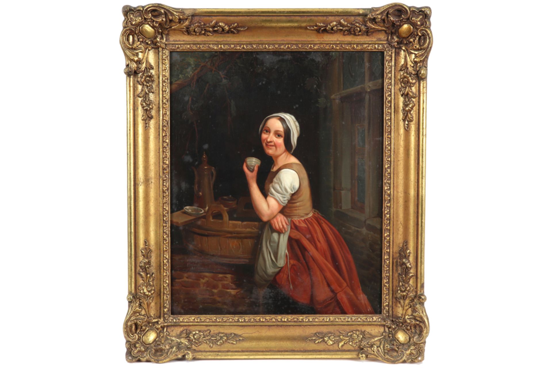 19th Cent. Belgian oil on panel - signed Charles Venneman || VENNEMAN CHARLES (1802 - 1875) - Bild 3 aus 4