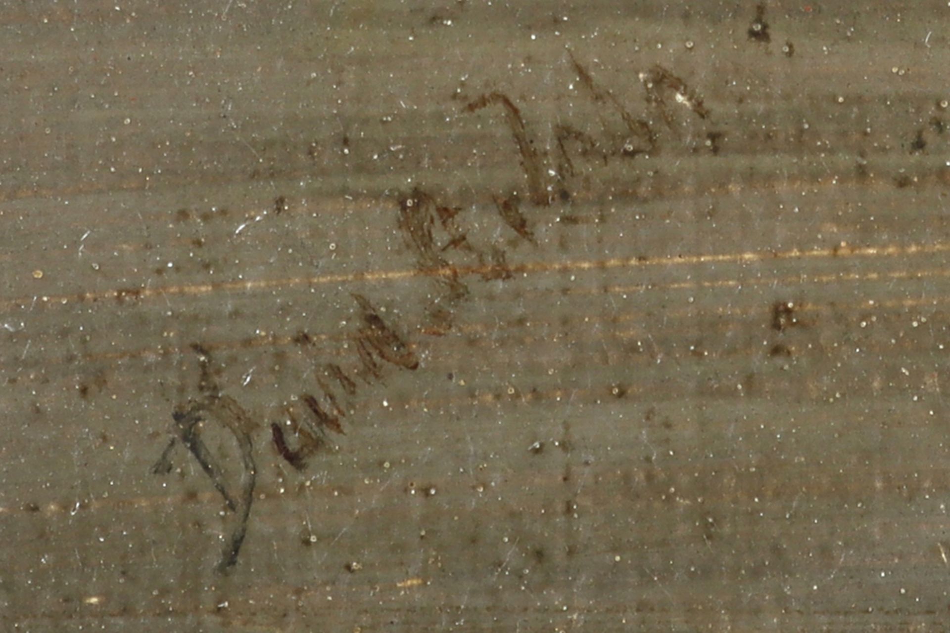 19th Cent. oil on canvas - illegibly signed (David A...) || Negentiende eeuws onleesbaar (David - Bild 2 aus 4