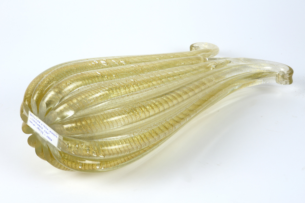 fifties Barovier & Toso "Cordonato d'Oro" vase in glass || BAROVIER & TOSO fifties' "Cordonato d' - Image 3 of 5