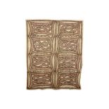 Papua New Guinea Northern Province tapas with typical geometrical decor || PAPOEASIE NIEUW -