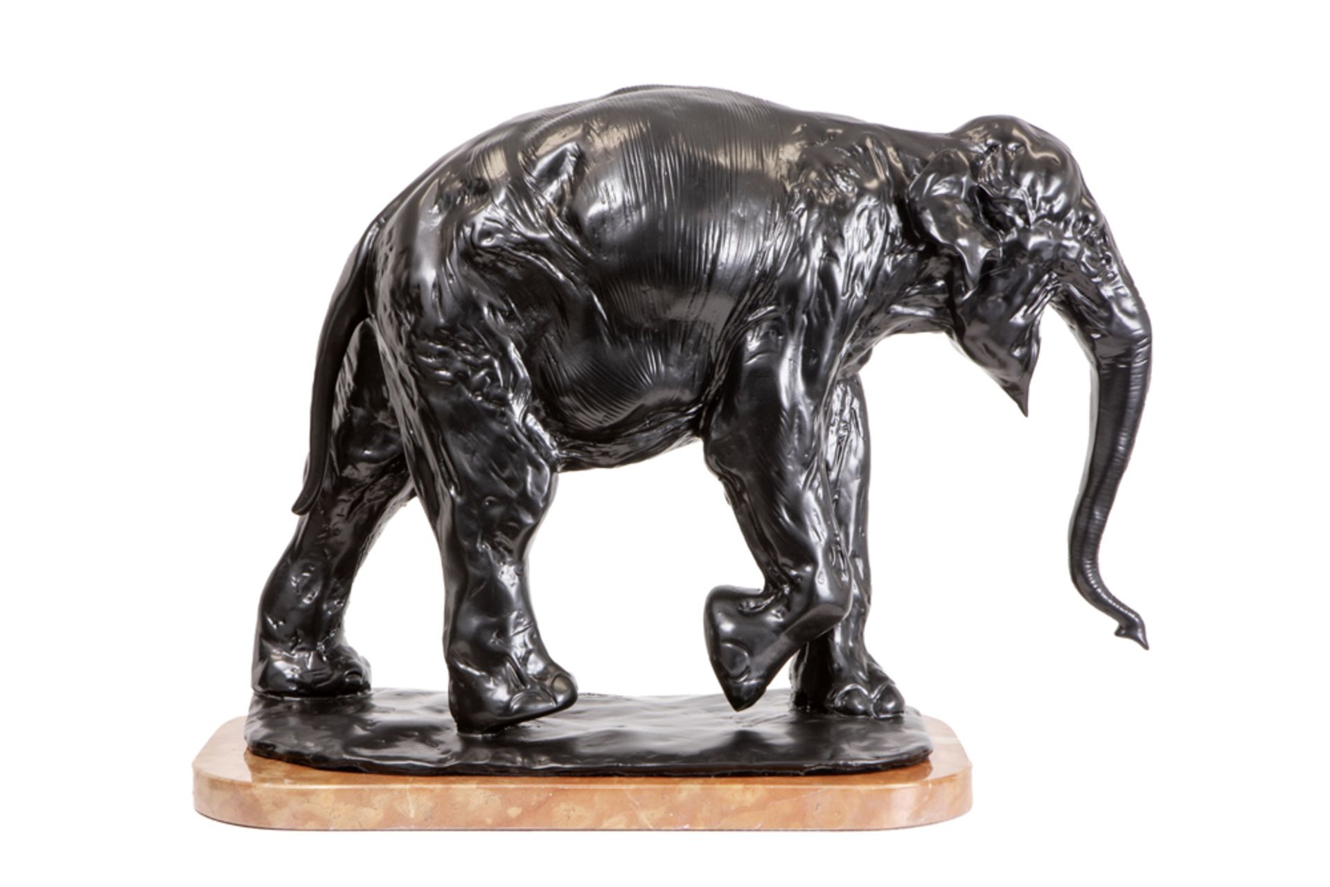 Rembrandt Bugatti "Walking Elephant" sculpture in bronze - signed posthumous cast by Ebano - with