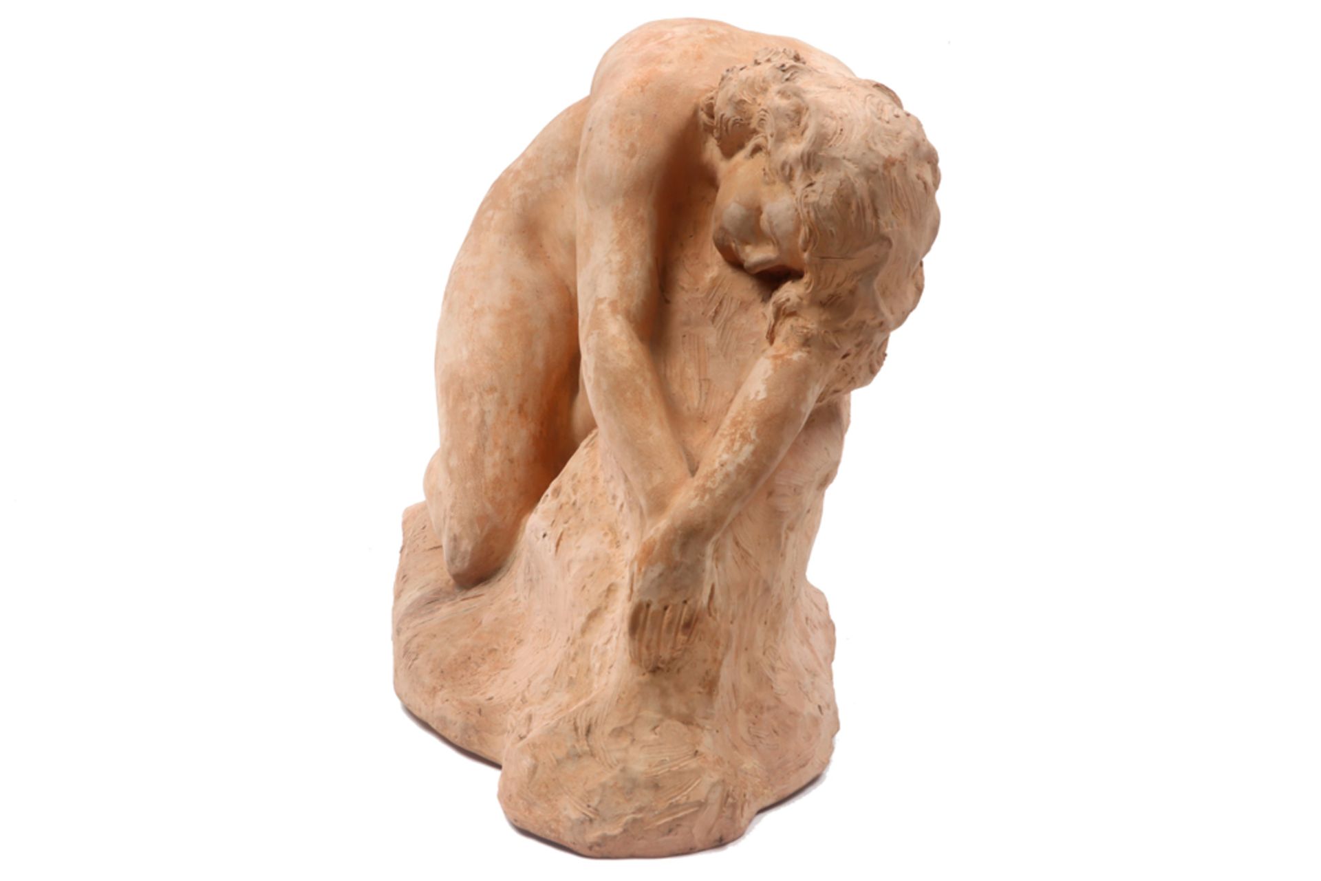 Art Deco sculpture in terracotta - signed Ugo Cipriani || CIPRIANI UGO (1887 - 1960) Art Deco- - Bild 3 aus 6