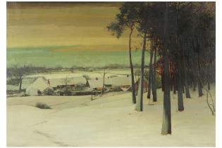 20th Cent. Belgian oil on canvas - signed Frans Van Giel || VAN GIEL FRANS (1892 - 1975)