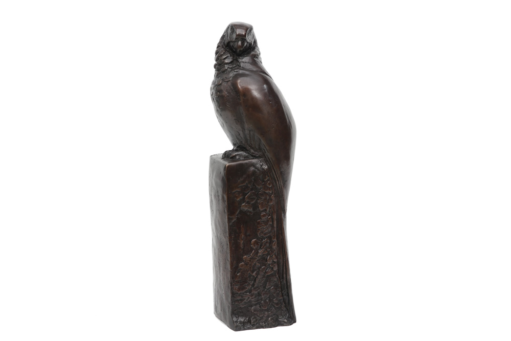 François signed Pompon "Macaw" sculpture in bronze seventies' posthumous cast by Valsuani - with