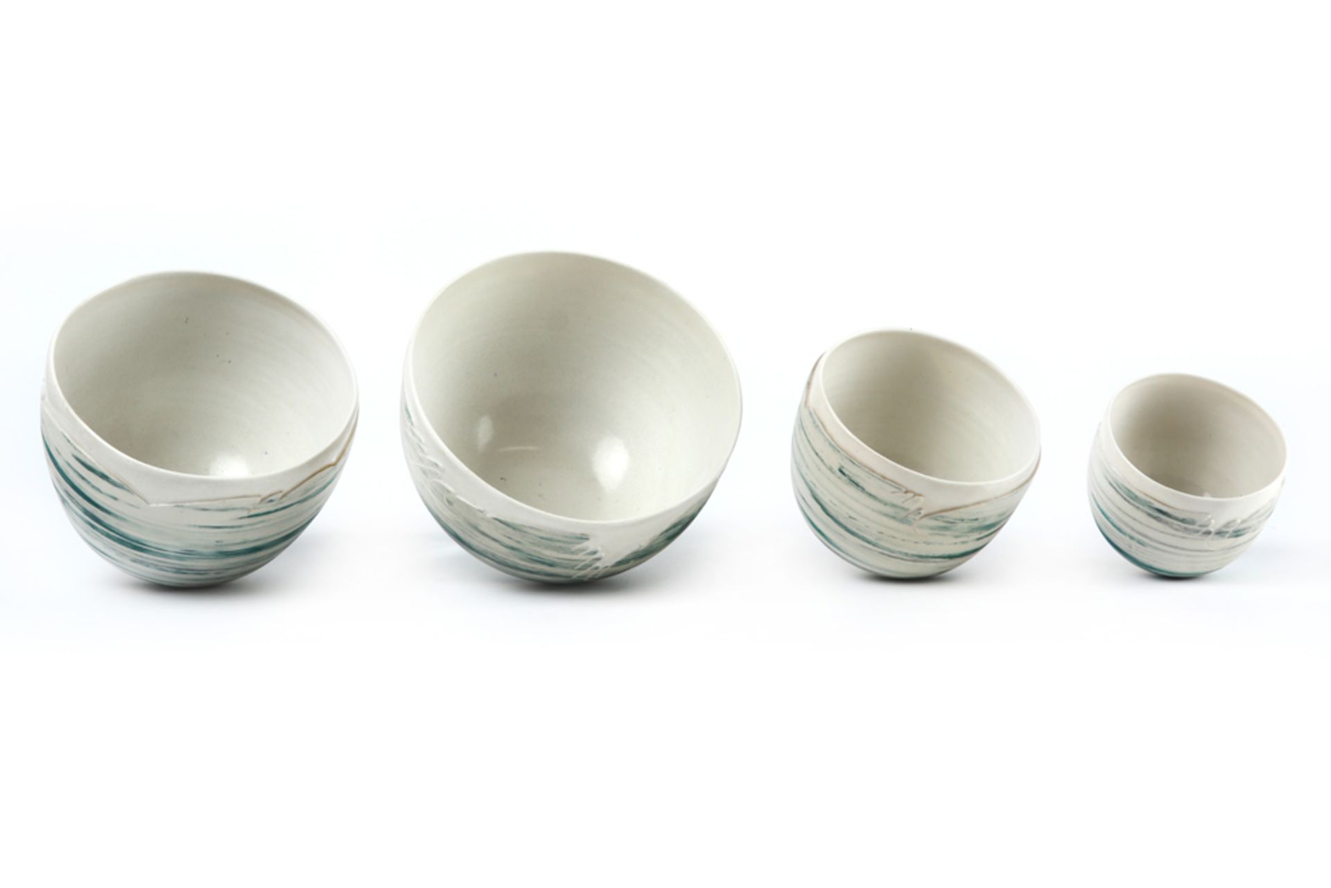 four small bowls in ceramic marked by Erik Baeten & Kris Nolmans || ERIK BAETEN & KRIS NOLMANS ( - Bild 3 aus 4