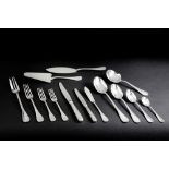 Christofle marked set of 100 pieces of cutlery - sold together with 74 extra items and cutlery ||