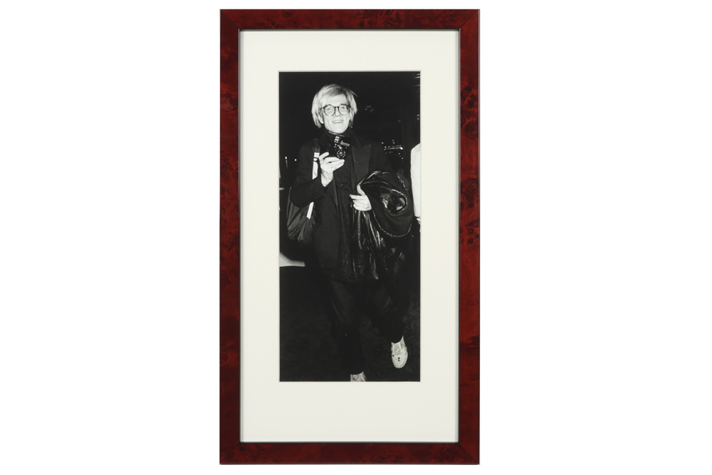 two photoprints in black and white of Andy Warhol - after the original pictures from 1978 || Twee - Image 2 of 3