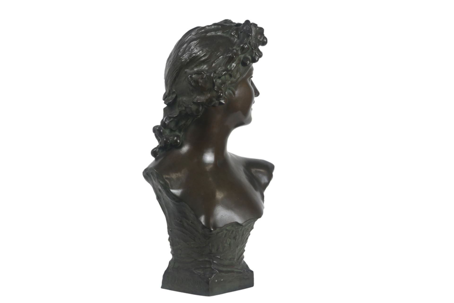 antique Belgian sculpture in bronze - signed Jef Lambeaux and with its foundry mark || LAMBEAUX - Image 2 of 7